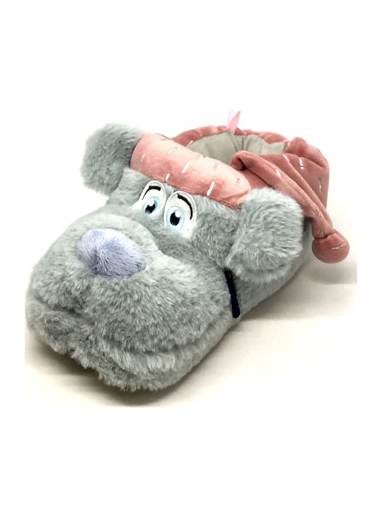 Tevere Women's Slippers with Animals Gray
