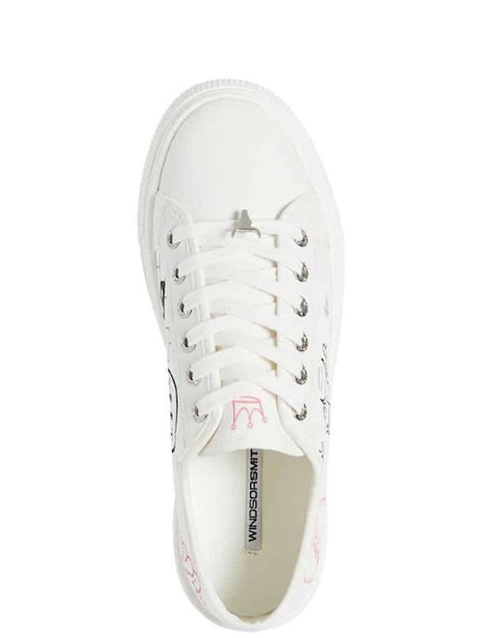 Rhea Damen Flatforms Sneakers Weiß