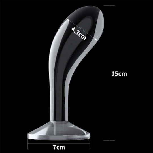 Lovetoy Flawless Clear Butt Plug Πρωκτική Σφήνα Διάφανη 15.24cm