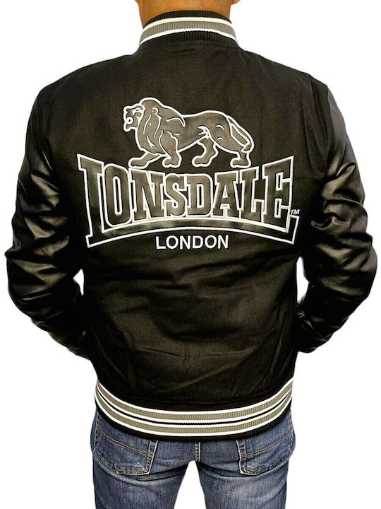 Lonsdale Oxford All Seasons Geacă Bomber Neagră Lonsdale Oxford All Seasons Geacă Bomber Neagră
