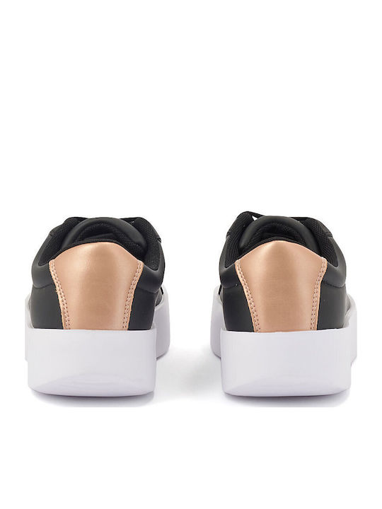 Contea Damen Flatforms Sneakers Schwarz