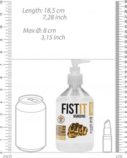 Shots Fist It Numbing Презерватив Гел за смазване 500мл
