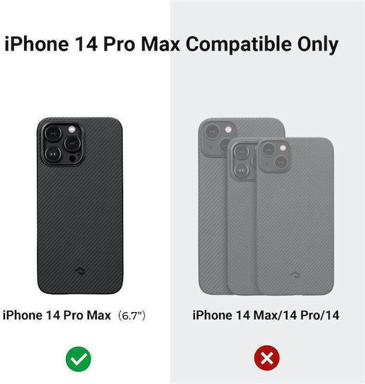 Pitaka MagEZ 3 Aramid Back Cover Aramid Fiber 0.95mm Black (iPhone 14 Pro)