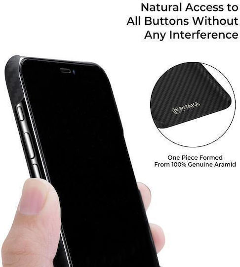 Pitaka MagEZ 3 Aramid Back Cover Aramid Fiber 0.95mm Black (iPhone 14 Pro)