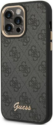 Guess Vintage Gold Logo Plastic Back Cover Black (iPhone 14 Pro Max)