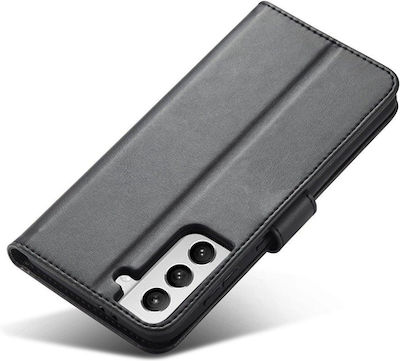 Hurtel Magnet Wallet Synthetic Black (Galaxy S22 Ultra)