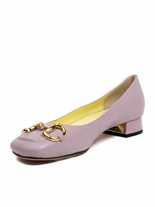 Siren Low Lederne Damen Ballerinas in Lila Farbe