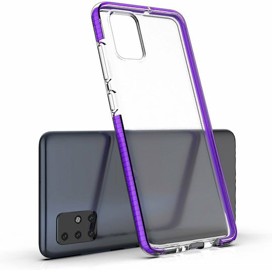 Hurtel Spring Case Back Cover Σιλικόνης 1mm Κίτρινο (Redmi Note 9)