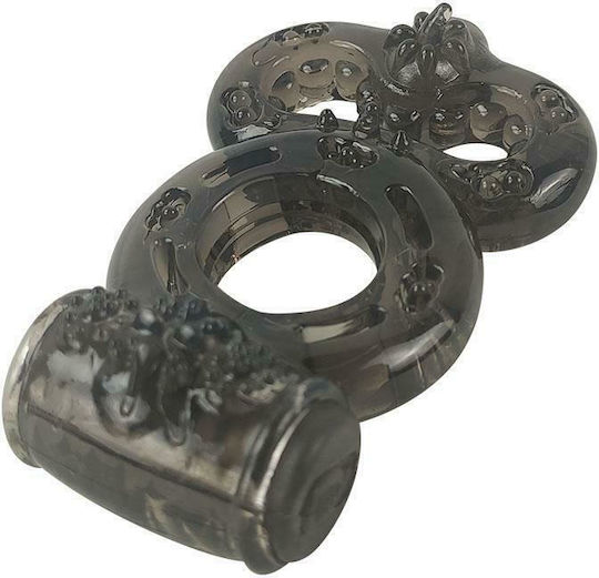 A-Gusto Penis Ring With Vibration Black