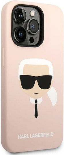 Karl Lagerfeld Karl`s Head Back Cover Plastic / Silicone Light Pinkαι (iPhone 14 Pro Max)