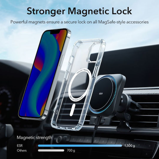 ESR Krystec Halolock Magsafe Umschlag Rückseite Silikon Transparent (iPhone 14 Plus)