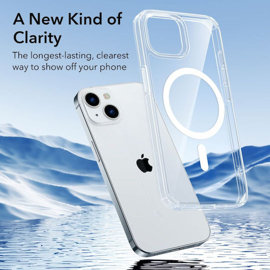 ESR Krystec Halolock Magsafe Umschlag Rückseite Silikon Transparent (iPhone 14 Plus)