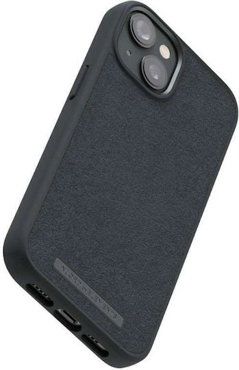 Njord Suede Comfort+ Back Cover Υφασμάτινο 2mm Μαύρο (iPhone 14 Plus)