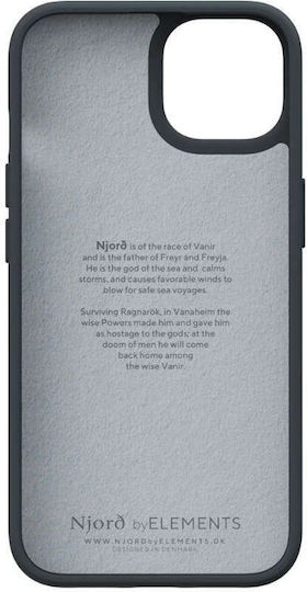 Njord Suede Comfort+ Back Cover Υφασμάτινο 2mm Μαύρο (iPhone 14 Plus)