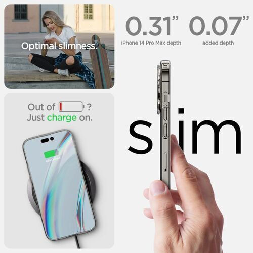 Spigen Liquid Crystal Back Cover Σιλικόνης / Tempered Glass 0.2mm Σετ με Τζαμάκι Διάφανο (iPhone 14 Pro)