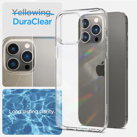 Spigen Liquid Crystal Back Cover Σιλικόνης / Tempered Glass 0.2mm Σετ με Τζαμάκι Διάφανο (iPhone 14 Pro)