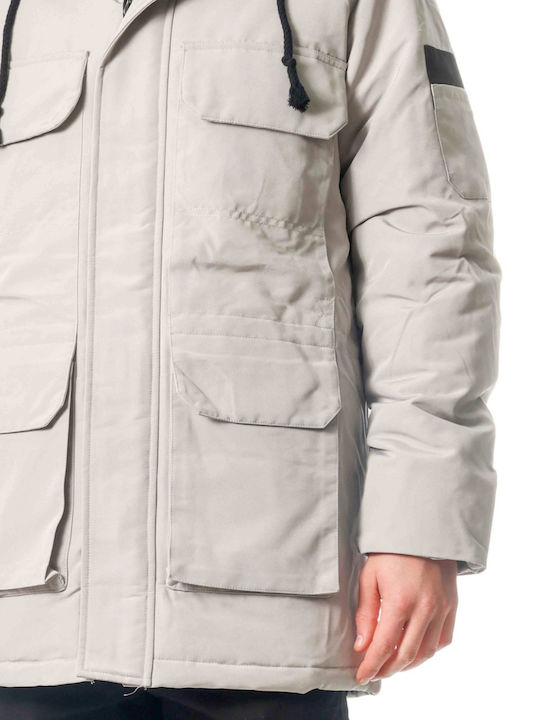 Paco & Co Men's Winter Parka Jacket White