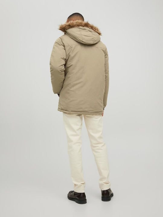 Geacă Parka De Iarnă Maro