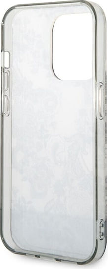Guess Toile De Jouy Umschlag Rückseite Kunststoff Gray (iPhone 14 Pro Max)