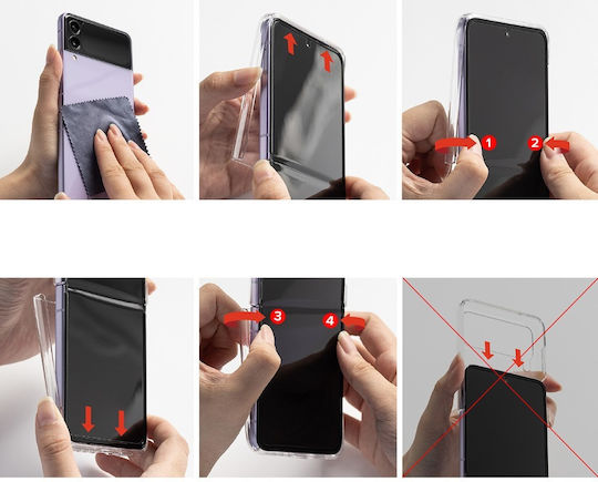 Ringke Slim Hinge Back Cover Πλαστικό Διάφανο (Galaxy Z Flip4)