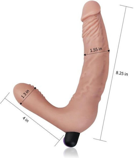 Lovetoy iJoy Fără bretele Strap On cu Dildo 20cm în Culoare Flesh