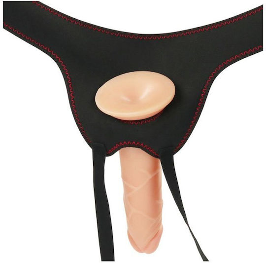 Lovetoy Ingen Easy Strapon Set Harness με Dildo 18cm και Δόνηση στο χρώμα του δέρματος
