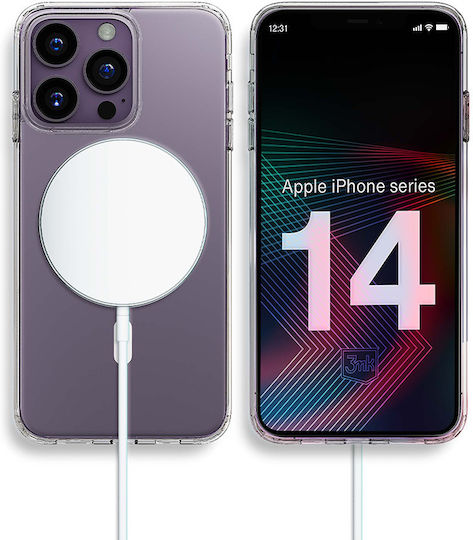 3MK MagCase Back Cover Σιλικόνης 1.5mm Διάφανο (iPhone 14 Pro)