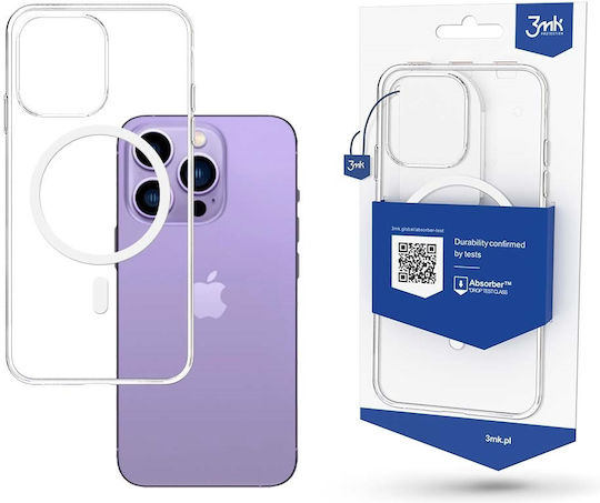 3MK MagCase Umschlag Rückseite Silikon 1.5mm Transparent (iPhone 14 Plus)