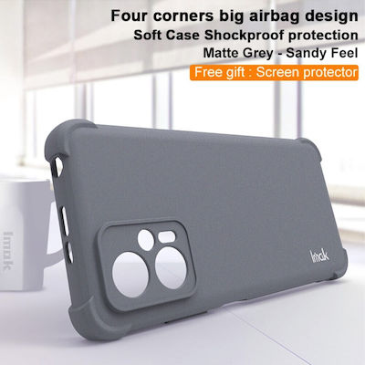 Imak Airbag Matte Silicone Back Cover Gray (Poco X4 GT 5G)