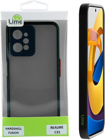 Lime Hardshell Camera Guard Back Cover Πλαστικό / Σιλικόνης Red with Black Keys (Realme C31)