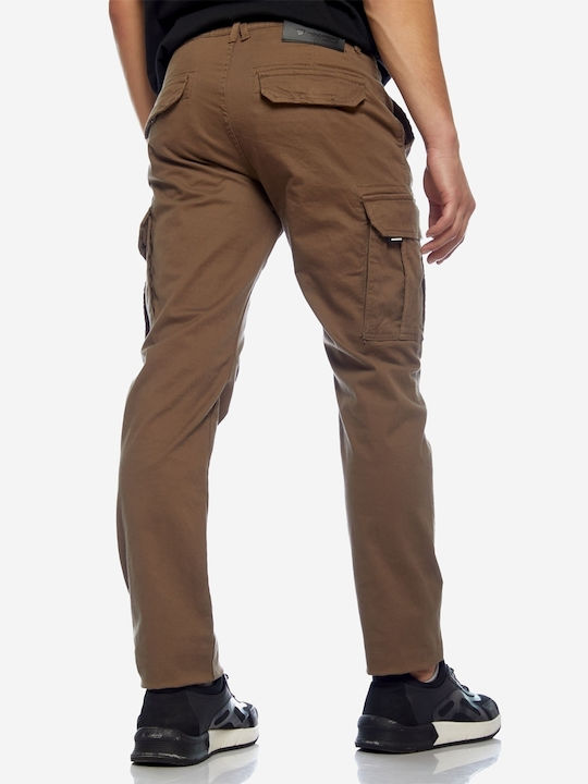 Brokers Jeans Herrenhose Cargo Elastisch Cigar