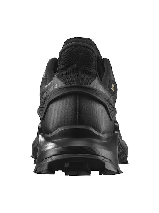 Supercross 4 GTX Sport Shoes Trail Running Black Waterproof with Gore-Tex Membrane