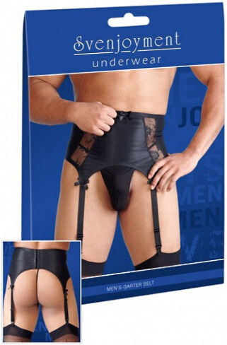 Svenjoyment Underwear Men's Suspender Belt Black 21900601701