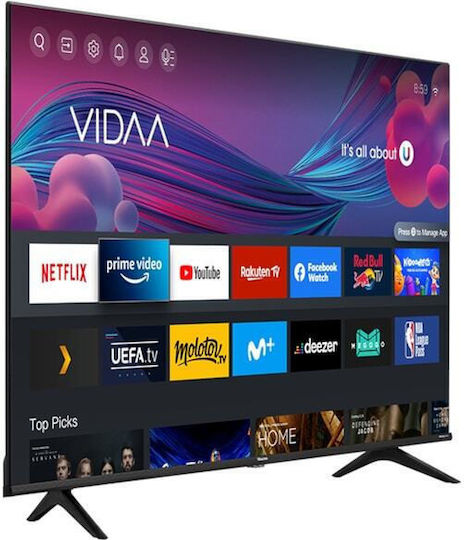 Hisense Smart Τηλεόραση 55" 4K UHD LED A6B HDR (2021) 55A6BG