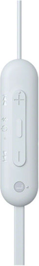 Sony WI-C100 In-ear Bluetooth Handsfree Ακουστικά με Αντοχή στον Ιδρώτα Λευκά