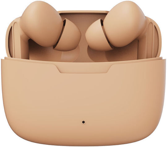 Denver TWE-47 In-ear Bluetooth Handsfree Ακουστικά με Θήκη Φόρτισης Nude