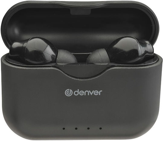 Denver TWE-37 In-ear Bluetooth Handsfree Căști cu Carcasă de Încărcare Negru