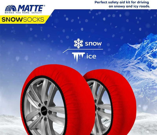 Matte Active Series Αντιολισθητικές Χιονοκουβέρτες XXL Επιβατικού Αυτοκινήτου 2τμχ