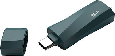 Silicon Power Mobile C07 256GB USB 3.2 Stick cu conexiune USB-C Albastru