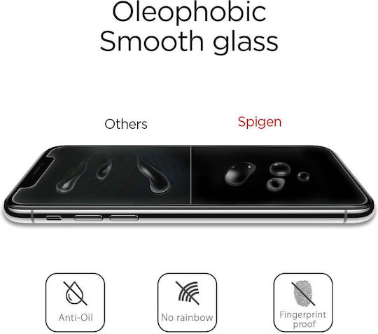 Spigen GLAS.TR Slim 2.5D Full Face Tempered Glass (iPhone 14 Pro)