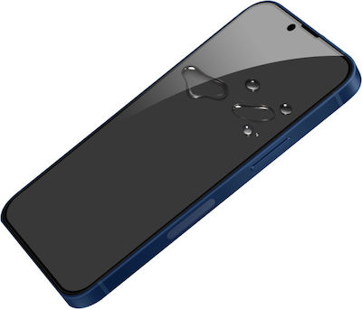 Privatsphäre Vollflächig gehärtetes Glas Schwarz (iPhone 13 Pro Max)