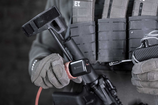Tactical Φορτιστής Χωρίς Καλώδιο με Θύρα USB-A και Θύρα USB-C 20W Power Delivery / Quick Charge 3.0 Μαύρος (Base Plug Dual)