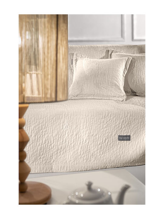 Guy Laroche Cuverturi Pentru Canapea 2 Locuri Avon 170x250cm Sand with Pillowcase