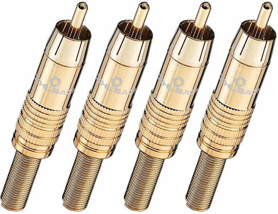 Oehlbach Plug RCA male 4pcs Gold (D1C4101)