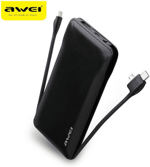 P510K Power Bank 10000mAh mit USB-A Ausgangsanschlüsse Power Delivery Schwarz