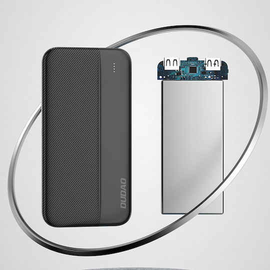 Dudao K4S Power Bank 10000mAh με 2 Θύρες USB-A Λευκό