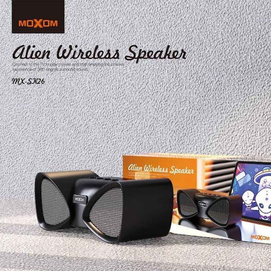 Moxom Alien Ηχείο Bluetooth με Διάρκεια Μπαταρίας έως 5 ώρες Μαύρο