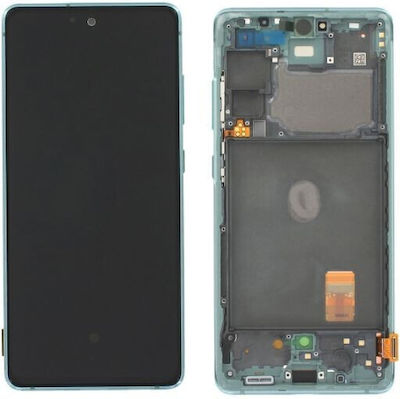 Samsung Screen with Touch Mechanism and Frame for Samsung Galaxy S20 FE 4G (Cloud Mint)