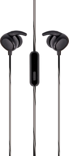 Setty Sport In-Ear Freihändig Kopfhörer mit Stecker 3.5mm Schwarz