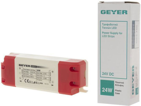 Geyer Τροφοδοτικό LED IP20 Ισχύος 24W με Τάση Εξόδου 12V